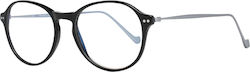 Hackett Männlich Brillenrahmen Schwarz HEB247-001
