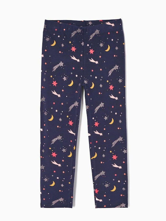 Zippy Kinder Leggings Lang Blau