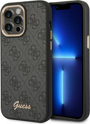 Guess Vintage Gold Logo Задна корица Пластмаса Черно (iPhone 14 Pro - iPhone 14 Про) GUHCP14LHG4SHK