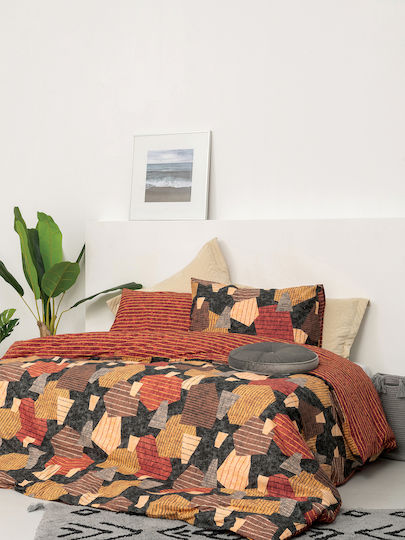 Palamaiki Sheet Sets King Size 265x260cm. Fashion Life FL6160 Orange 4pcs