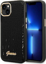 Guess Croco Collection Задна корица Пластмаса Черно (iPhone 14 Плюс) GUHCP14MHGCRHK