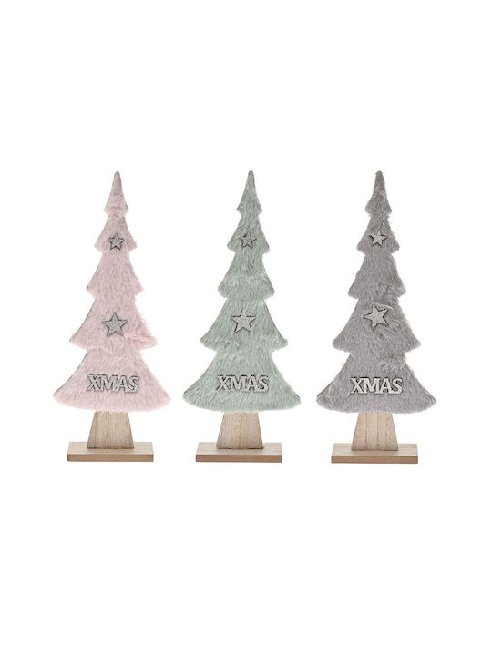 Beleuchtet Weihnachtsdekoration Baum Dreieckig 33cm Silber (Μiverse Farben)