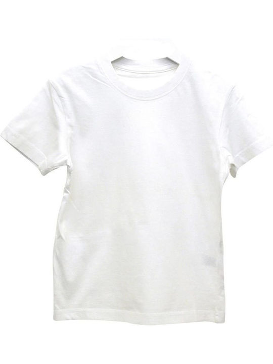 Biyo Kids Tank Top Short-sleeved White 1pcs