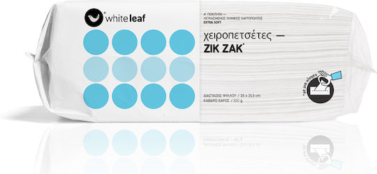 White Leaf 200 Hand towels Single Ply (1 Box)