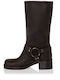 Leather Women's Boots Brown