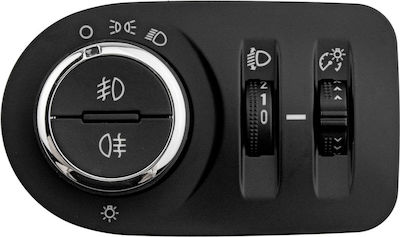 NTY Car Lights Switch for Opel Corsa D 9pin Black