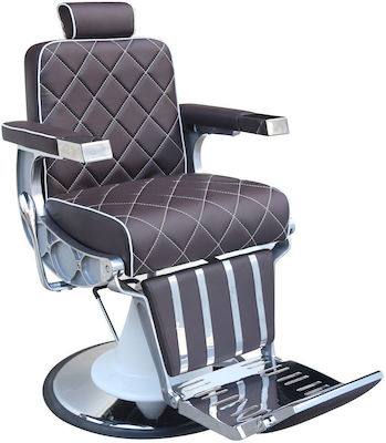 JT3023 Barber Chair with Adjustable Height Brown