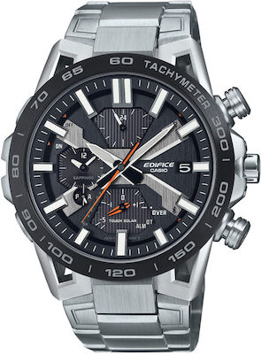 Casio EQB-2000DB-1AER Solar 56mm Smartwatch (Silber)