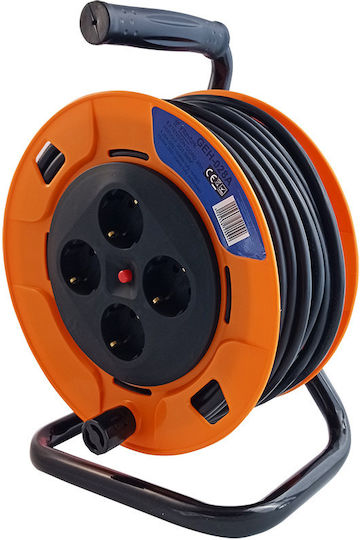 KAL Electronics Extension Reel Cord 3 x 1.5mm²/30m Orange
