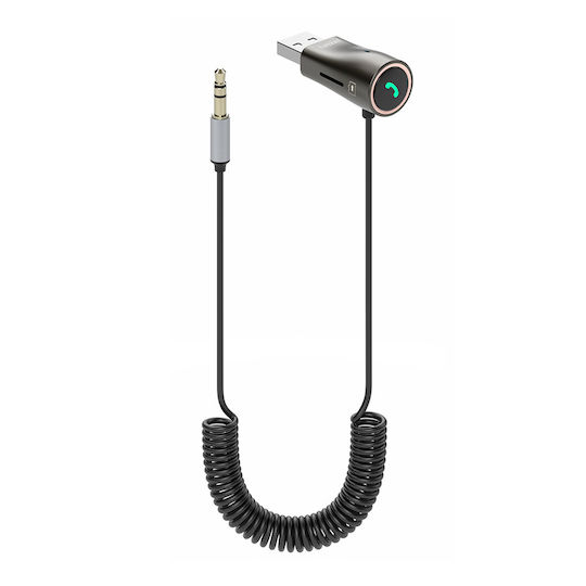 Earldom Bluetooth Receiver with 3.5mm Jack Output Port and Microphone