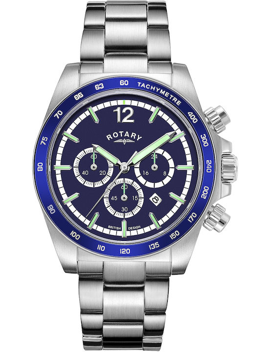 Rotary Henley Men's Watch 41mm Chronograph Batt...