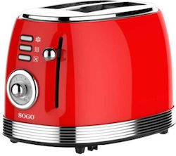 Sogo Φρυγανιέρα 2 Θέσεων 850W Κόκκινη