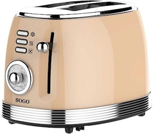 Sogo Φρυγανιέρα 2 Θέσεων 850W Μπεζ