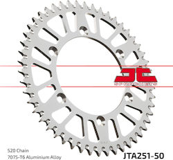 JT Sprockets Γρανάζι Πίσω 50 Δοντιών για Yamaha YZ 250 99-12 / WRF 250 07-09 / WRF 450 03-08