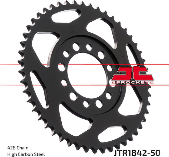 JT Sprockets Rear Sprocket 50 Teeth for Yamaha TW 125 99-02 / TW 200 95-00