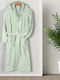 Lino Home Erasia Bathrobe with Hood Mint 600gr/m²