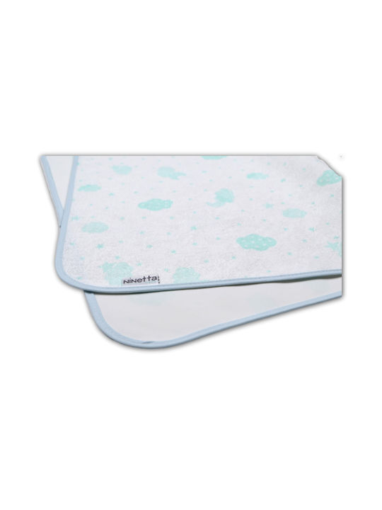 Ninetta Bebe Clouds Spucktuch in Türkis Farbe 4...