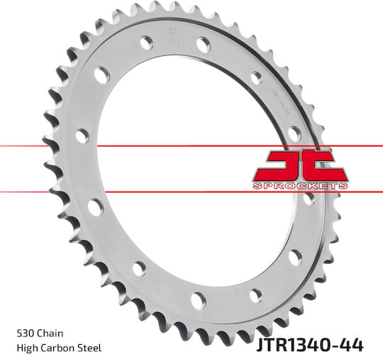 JT Sprockets Γρανάζι Πίσω 44 Δοντιών για Honda CBR 1000 / VFR