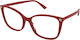 Gucci Femei Plastic Rame Ochelari Roșu GG0026O 010