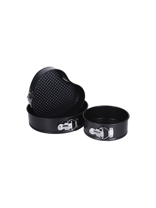 Aluminum Cake 1 Cups Baking Pan with Removable Bottom 3pcs