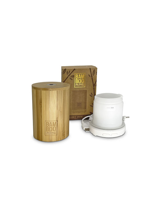 Heart & Home Led Ultrasonic Aromatherapy Diffuser with Timer Brown 276890001