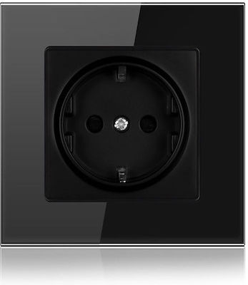 Single Power Socket Black