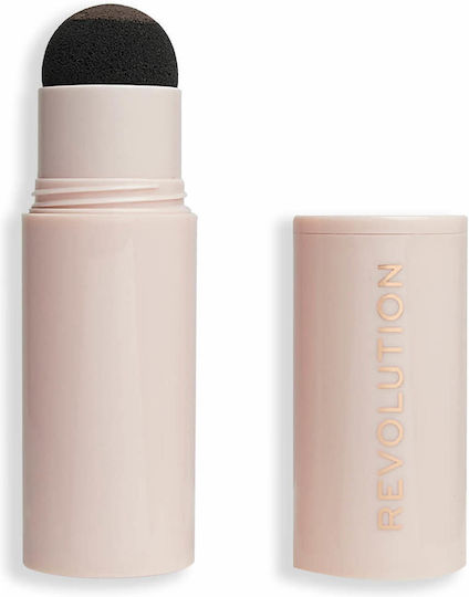 Revolution Beauty Brow Powder Stamp and Stencil Kit Στυλό για Φρύδια Dark Brown 0.65gr