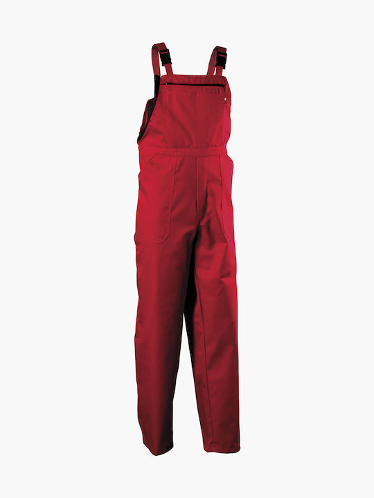 Stenso Work Coveralls Dungarees Red