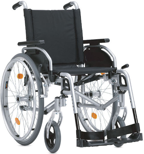Bischoff & Bischoff Pyro Start Plus Scaun cu rotile 24" Pliabil 37cm 13-228-085 Argintiu