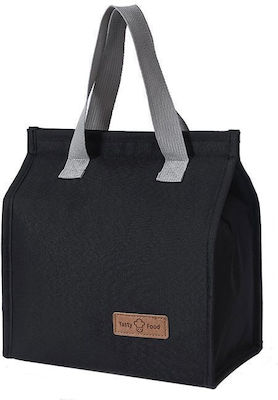 Klikareto Kids Insulated Lunch Handbag Tasty Black 23x15x26cm