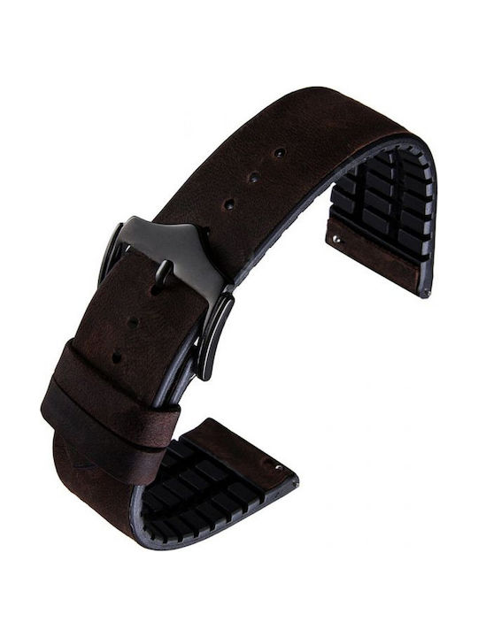 KOSTELO BR Lederriemen Braun 22mm