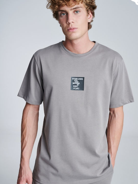 P/Coc P Herren T-Shirt Kurzarm Gray