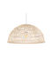 GloboStar Comores Pendant Light Single-Light Grid for Socket E27 Beige