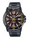 Casio Standard Ανδρικό Ρολόι 45mm Μπαταρίας με Μαύρο Μεταλλικό Μπρασελέ