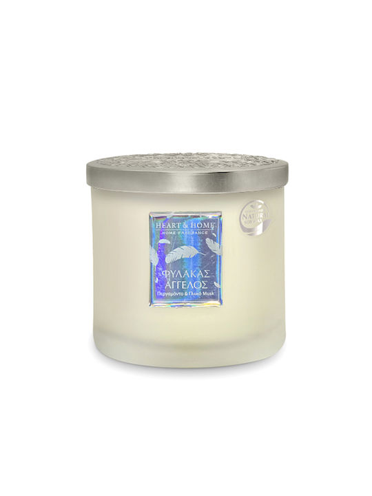 Heart & Home Scented Soy Candle Φύλακας Άγγελος Jar White 230gr 1pcs