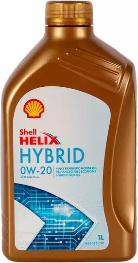 Shell Helix Hybrid Synthetic Car Oil 0W-20 1lt