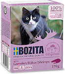 Bozita Feline Wet Food for Adult Cat in Pouch with Shrimps Without Cereals 370gr