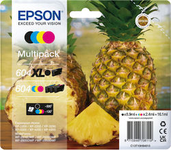 Epson 604XL Pachet de 4 cartușe de cerneală pentru imprimante InkJet Galben / Cyan / Magenta / Negru (C13T10H94010)