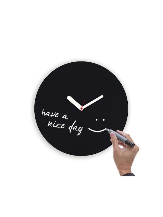 Wall Clock Draw Up Black Metal / Plastic M 36 x W 5 x H 36 cm