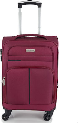 Forecast HFE100-20 Cabin Travel Suitcase Fabric Burgundy with 4 Wheels Height 55cm.