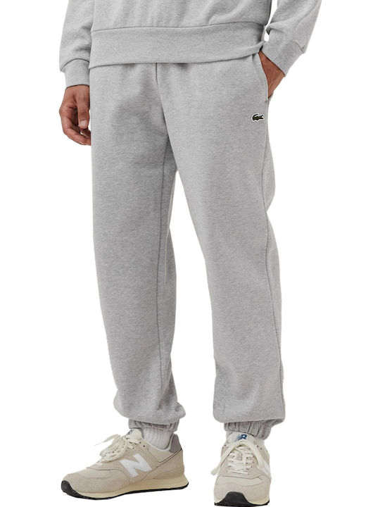 Lacoste Παντελόνι Φόρμας με Λάστιχο Grey Chine