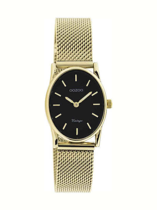 Oozoo Vintage Women's Watch with Gold Metal Bra...