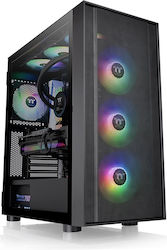 Thermaltake H570 TG ARGB Gaming Midi Tower Κουτί Υπολογιστή με Πλαϊνό Παράθυρο Μαύρο