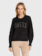 Guess Women's Long Sleeve Pullover Black