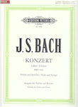 Edition Peters Bach J.S - Violin Concerto In A Minor BWV Παρτιτούρα για Βιολί