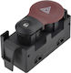 NTY Car Hazard Switch for Renault Kangoo III 6pin Black