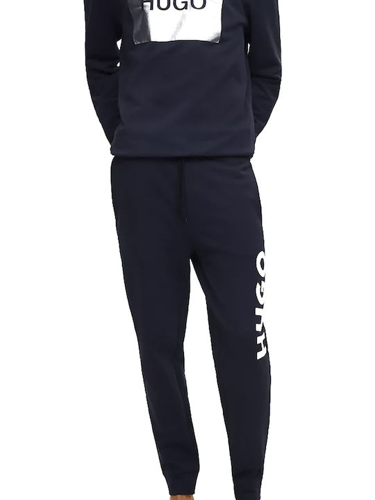Hugo Boss Παντελόνι Φόρμας με Λάστιχο Navy Μπλε