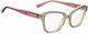 Moschino Plastic Eyeglass Frame Butterfly Gold ...