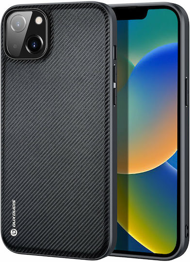 Dux Ducis Fino Umschlag Rückseite Kunststoff / Stoff Schwarz (iPhone 14 Plus)