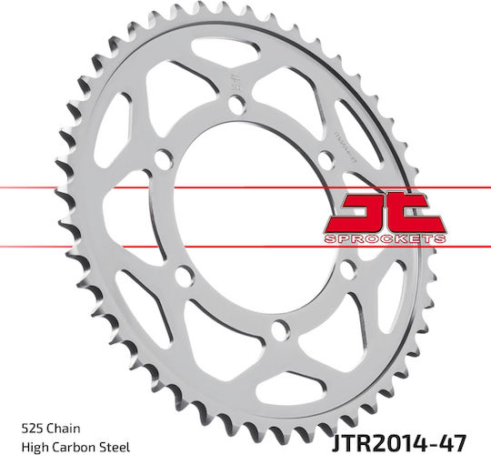 JT Sprockets Γρανάζι Πίσω 47 Δοντιών για Triumph Daytona